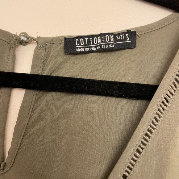 Cotton On Olive Green Romper - Picture 2 of 3